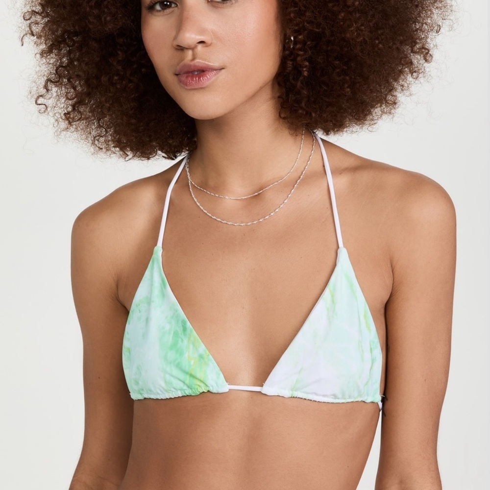 Good American
Matte Tiny Ties Triangle Top